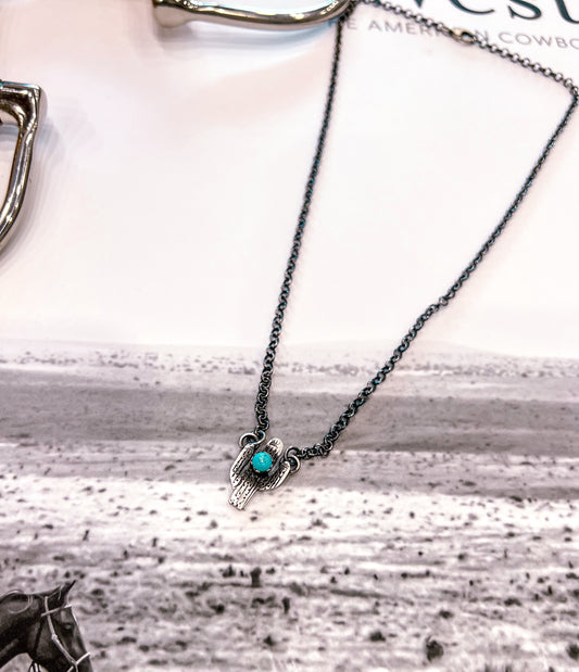 Authentic Turquoise Cactus Necklace
