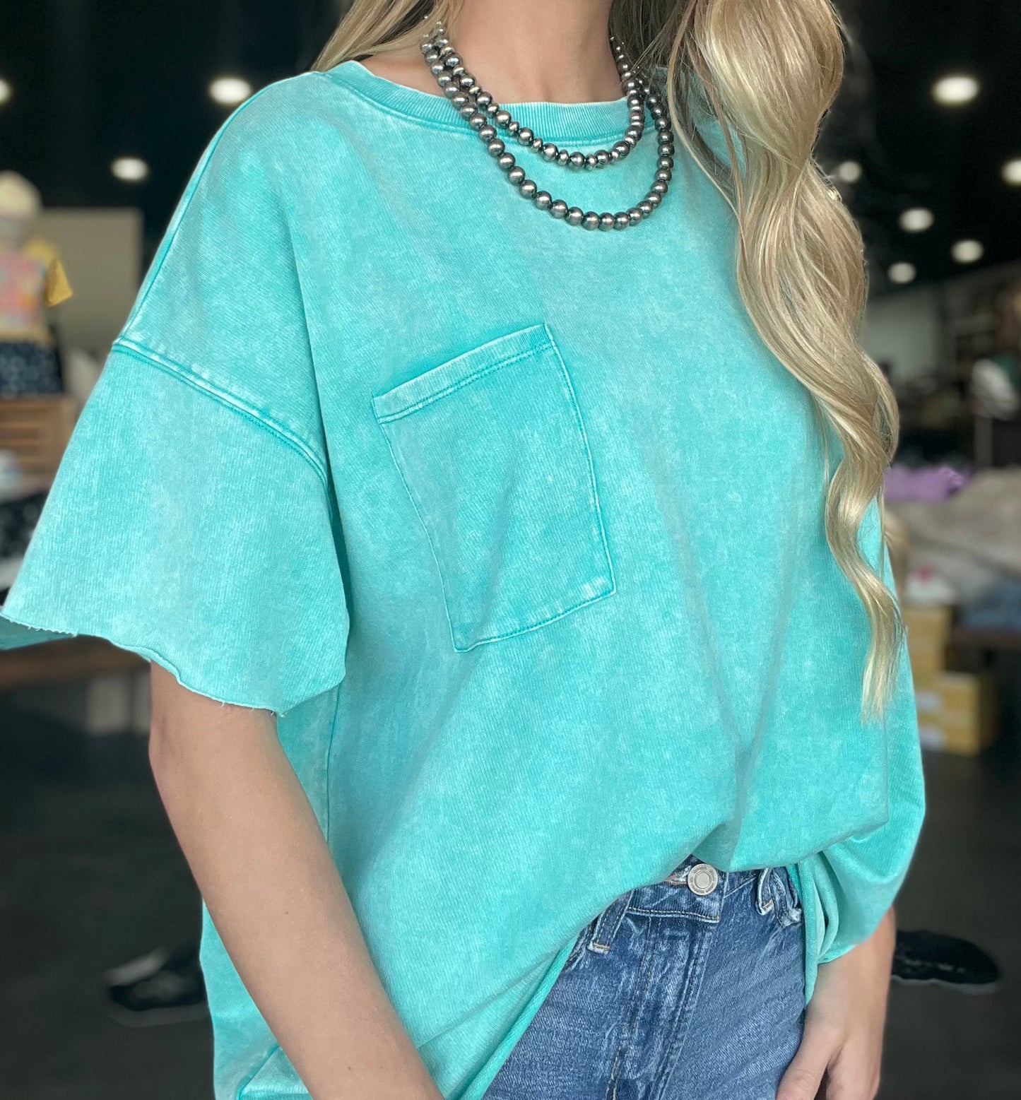 The Tilley Top *Turquoise