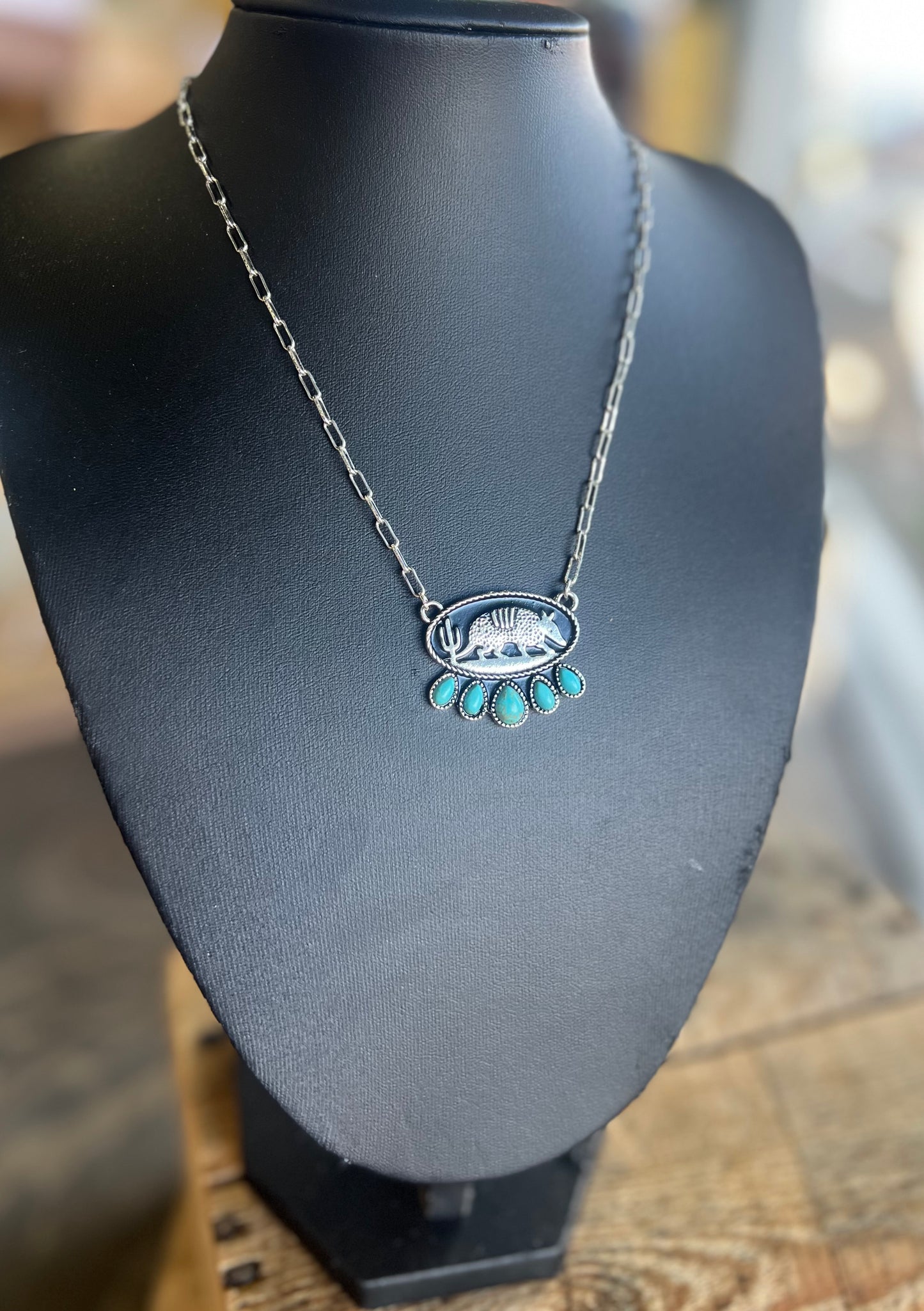 Turquoise Armadillo Necklace