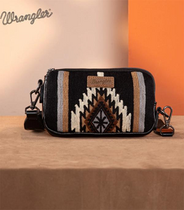 Wrangler Knitted Mini Crossbody/Wallet *Black