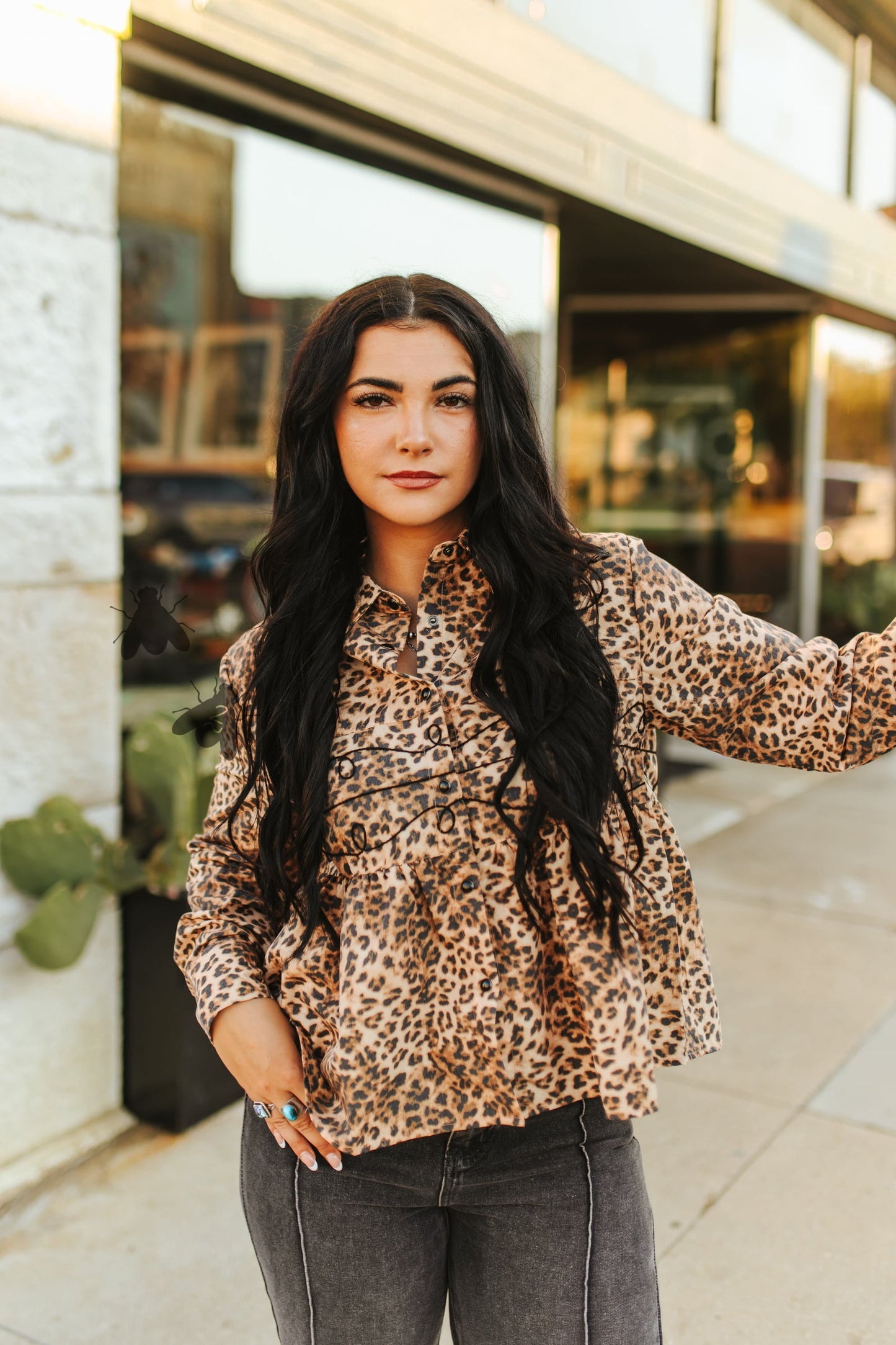 Loopty Lou Long Sleeve *Leopard