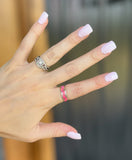 Pink Opal Inlay Ring