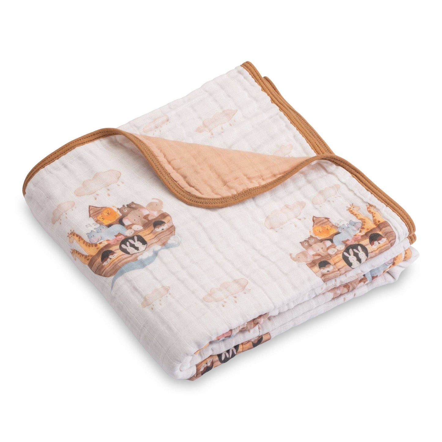 Noah's Ark Muslin Quilt Baby & Kids Blanket