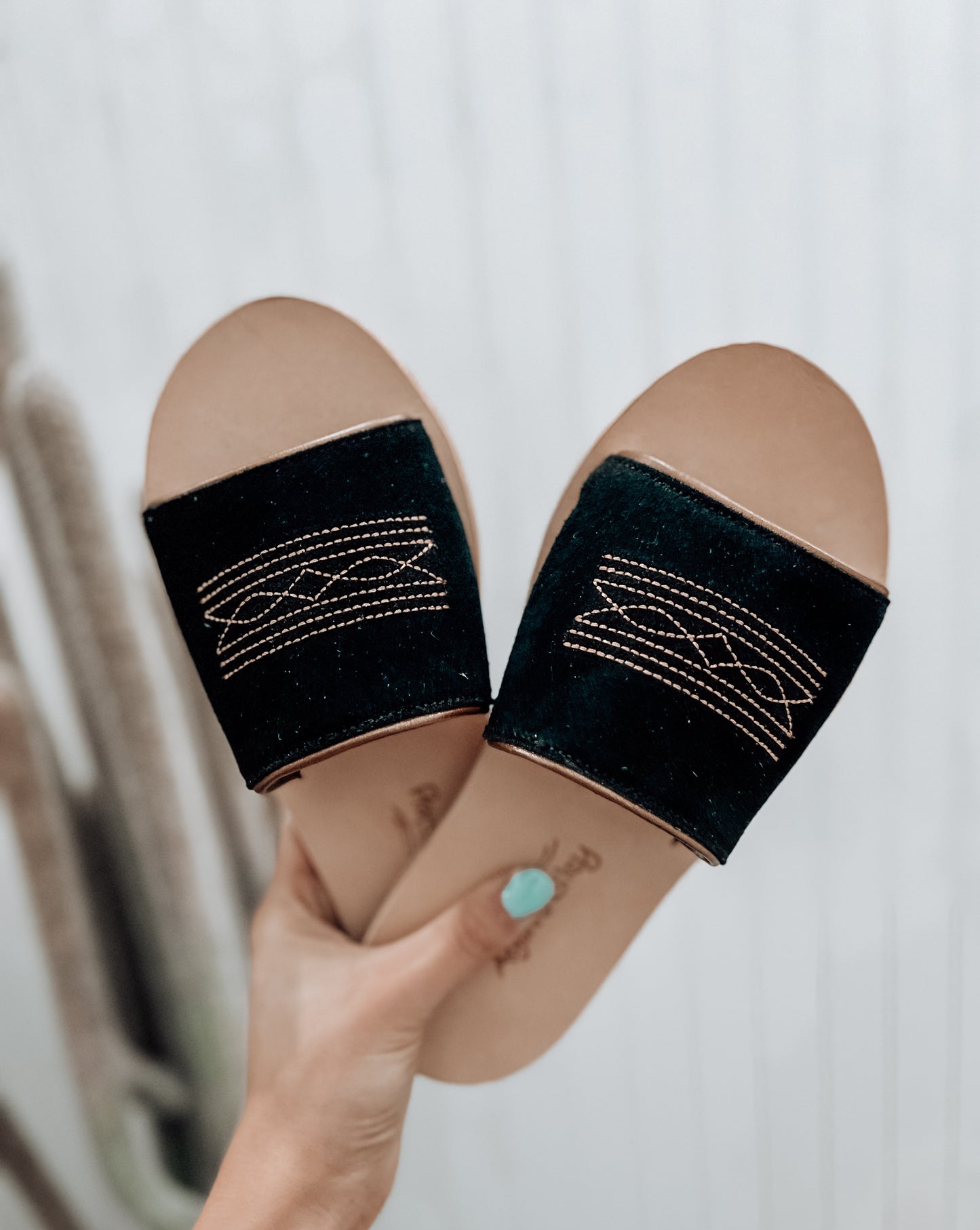 Nadia Boot Stitch Black & Copper