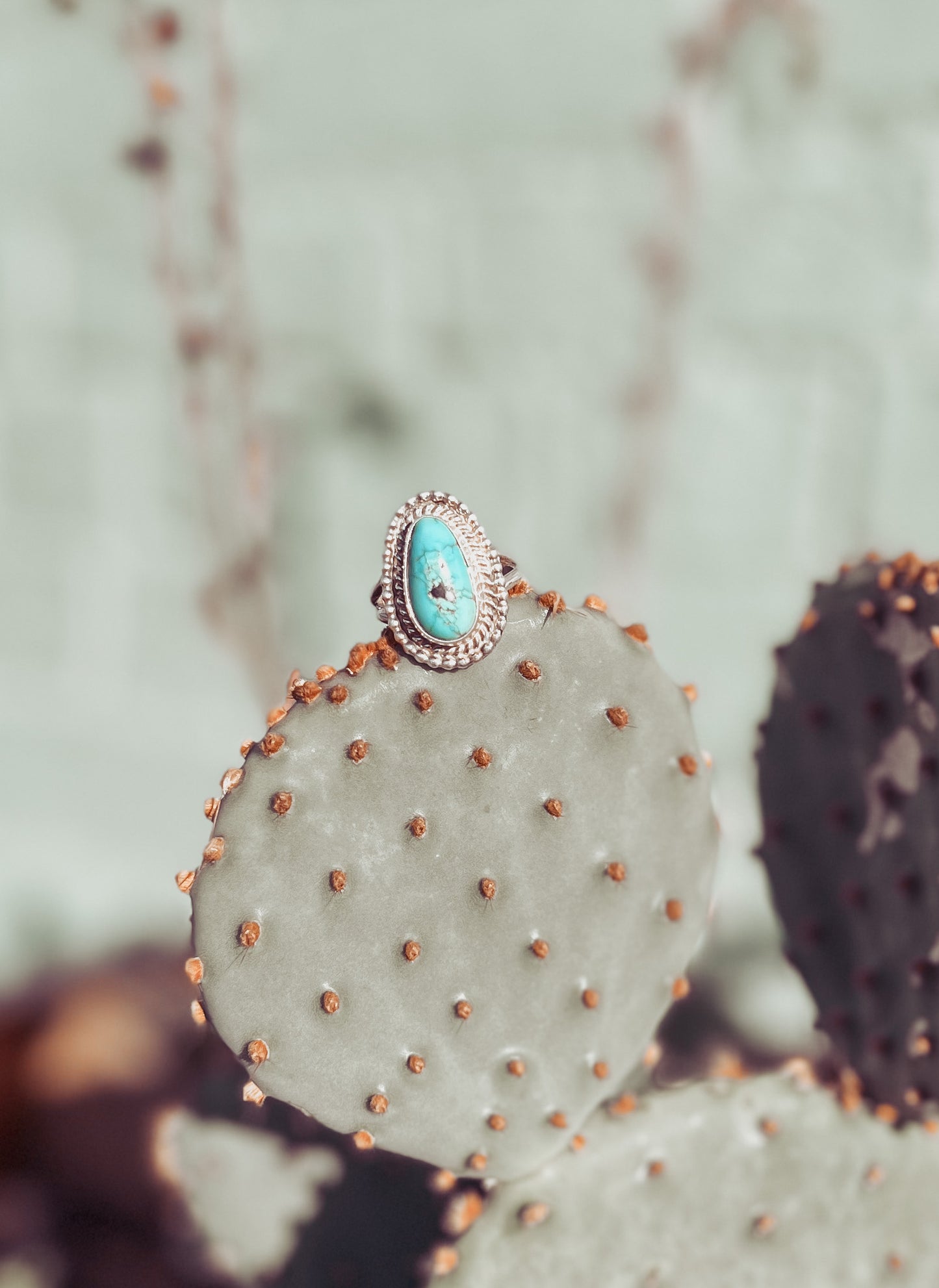 Teardrop Authentic Turquoise Ring