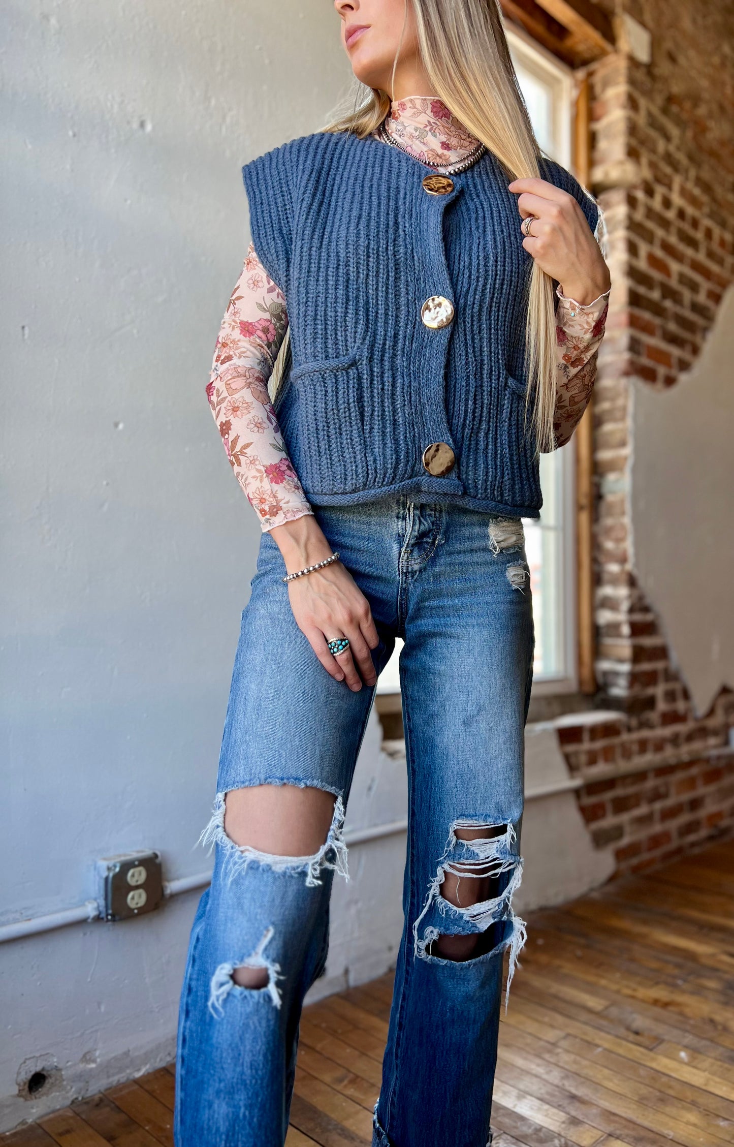 Midnight Blue Sweater Vest