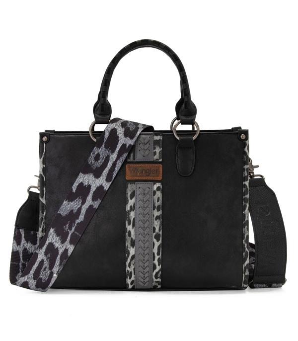 Wrangler Leopard Small Tote/Crossbody *Black