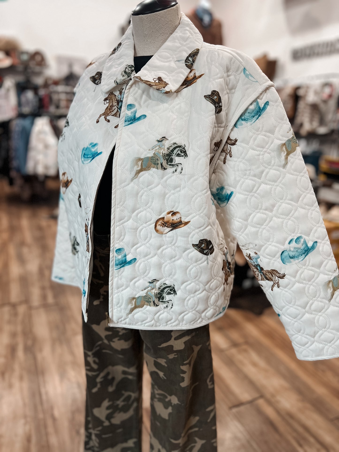 Wren Quilted Zip Up Jacket