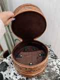 Triple Threat Round Travel Jewelry Case