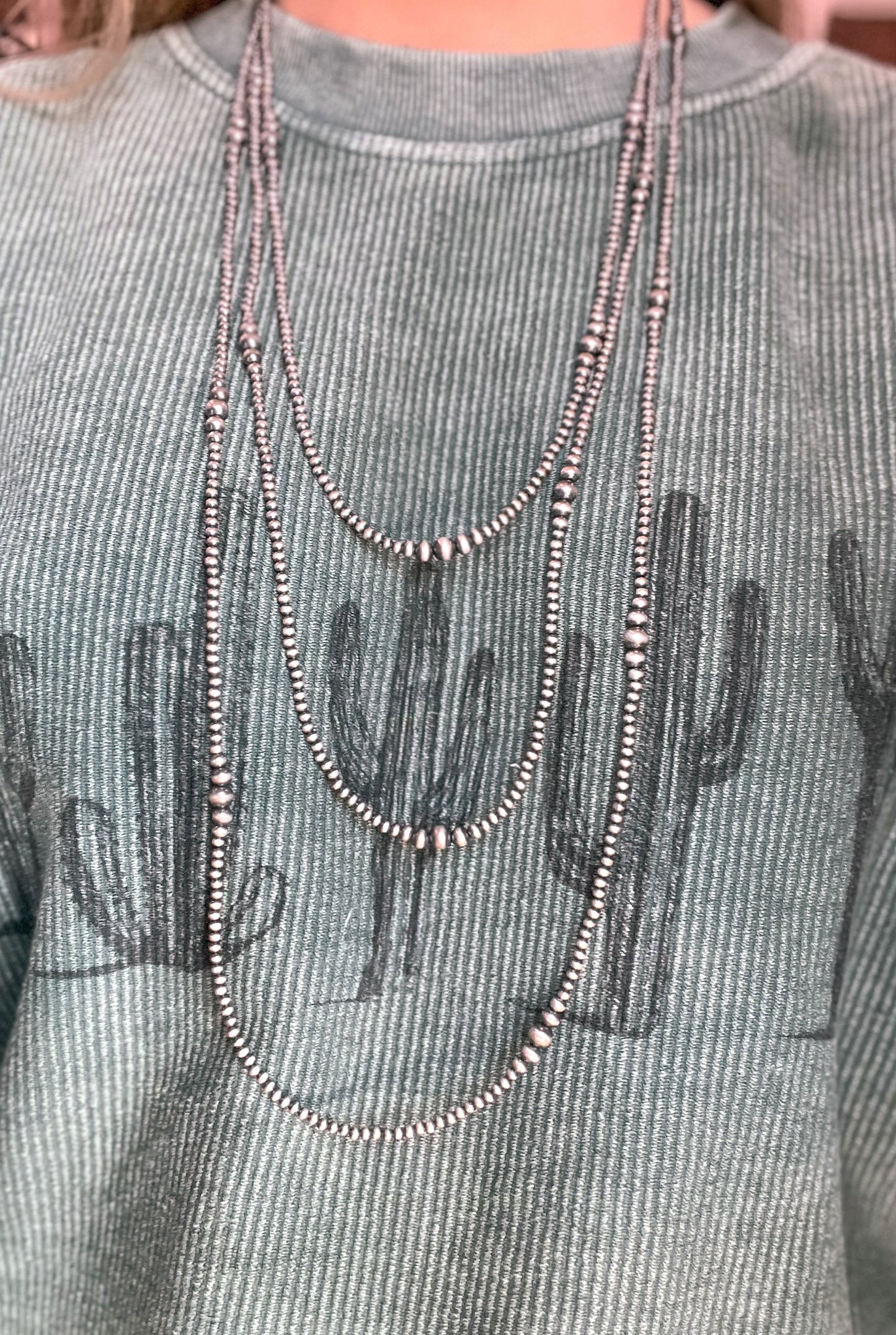 3-6MM 30” Sterling Silver Pearls