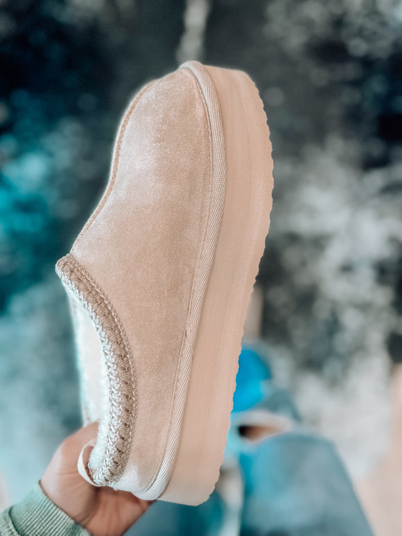 Charlie Platform Slippers *Nude