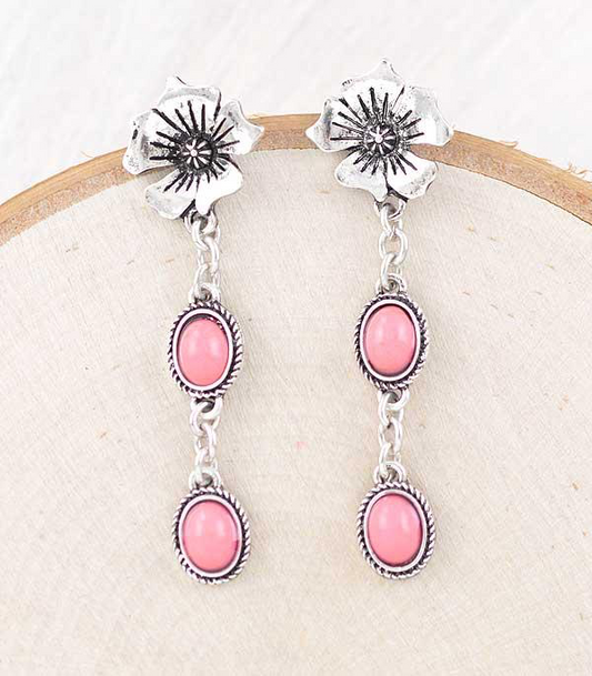 Flower Drop Earrings