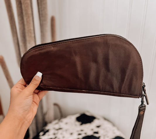 Cowhide Tooled Leather Pistol Case