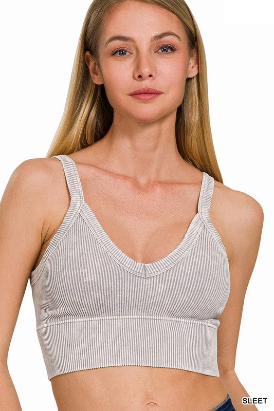 Padded Ribbed Bralette