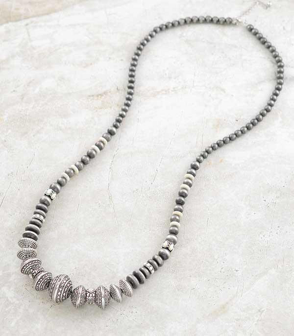 Long Chunky Navajo Necklace