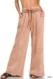 Mineral Wash Palazzo Sweatpants