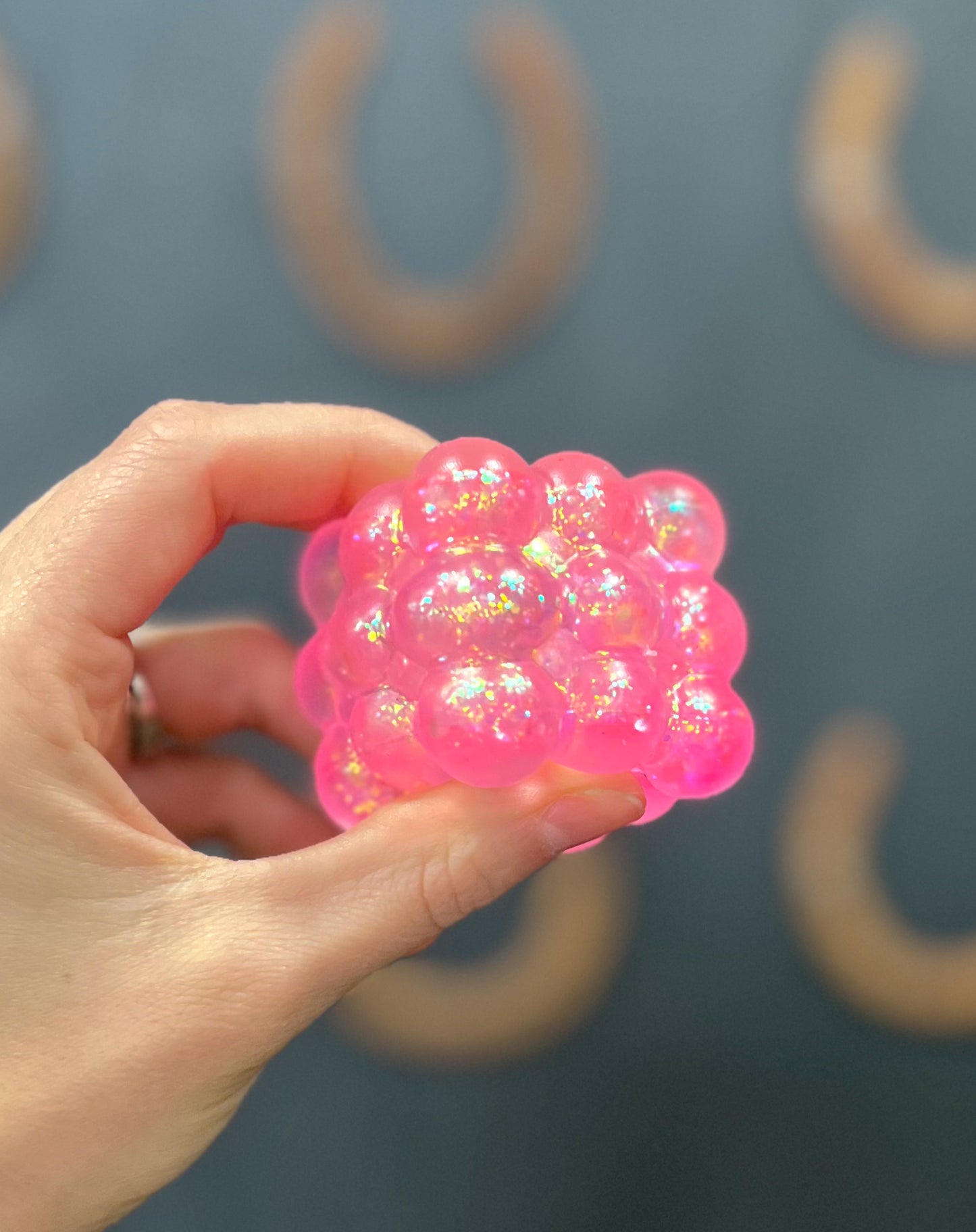 Glitter Bumpy Cube Squishy