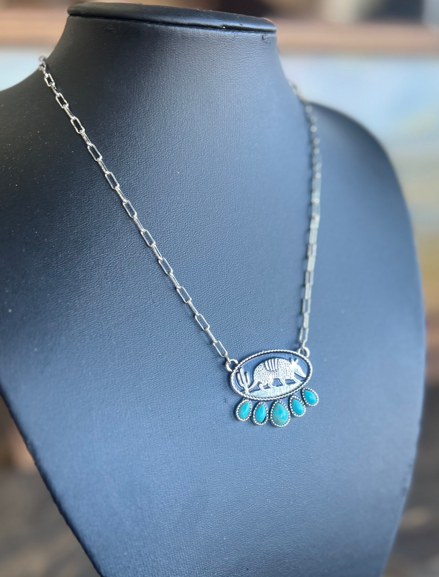 Turquoise Armadillo Necklace
