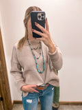 The Darla Two Tone Sweater *Ash Mocha