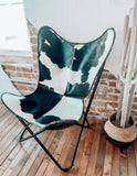 Cowhide Butterfly Chair *Black