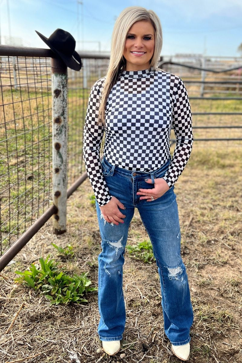 Round The Track Mesh Top