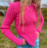 Asymmetrical Sweater Top