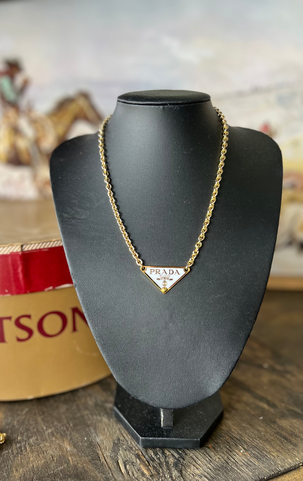 V2 Designs Gold Prada Necklace