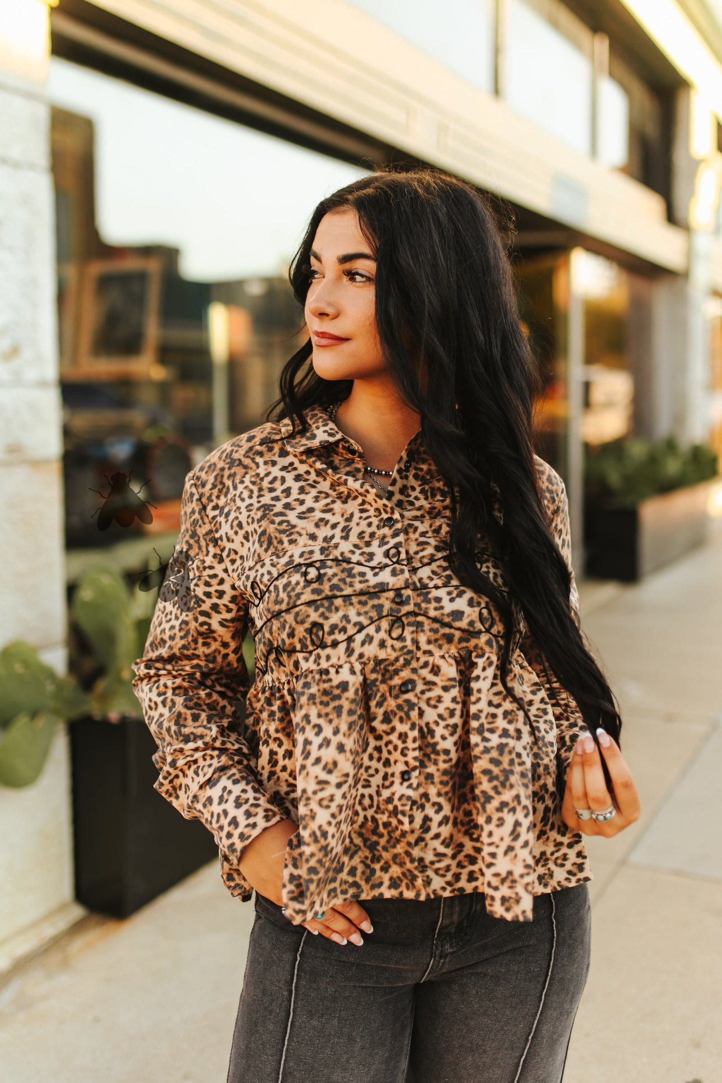 Loopty Lou Long Sleeve *Leopard