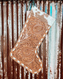 Tooled Leather & Cowhide Stocking