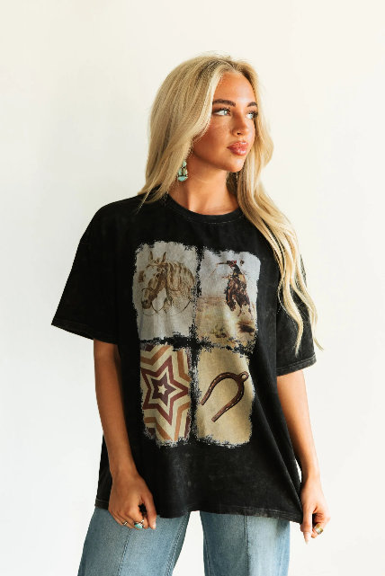 Cowboy Days Collage Tee