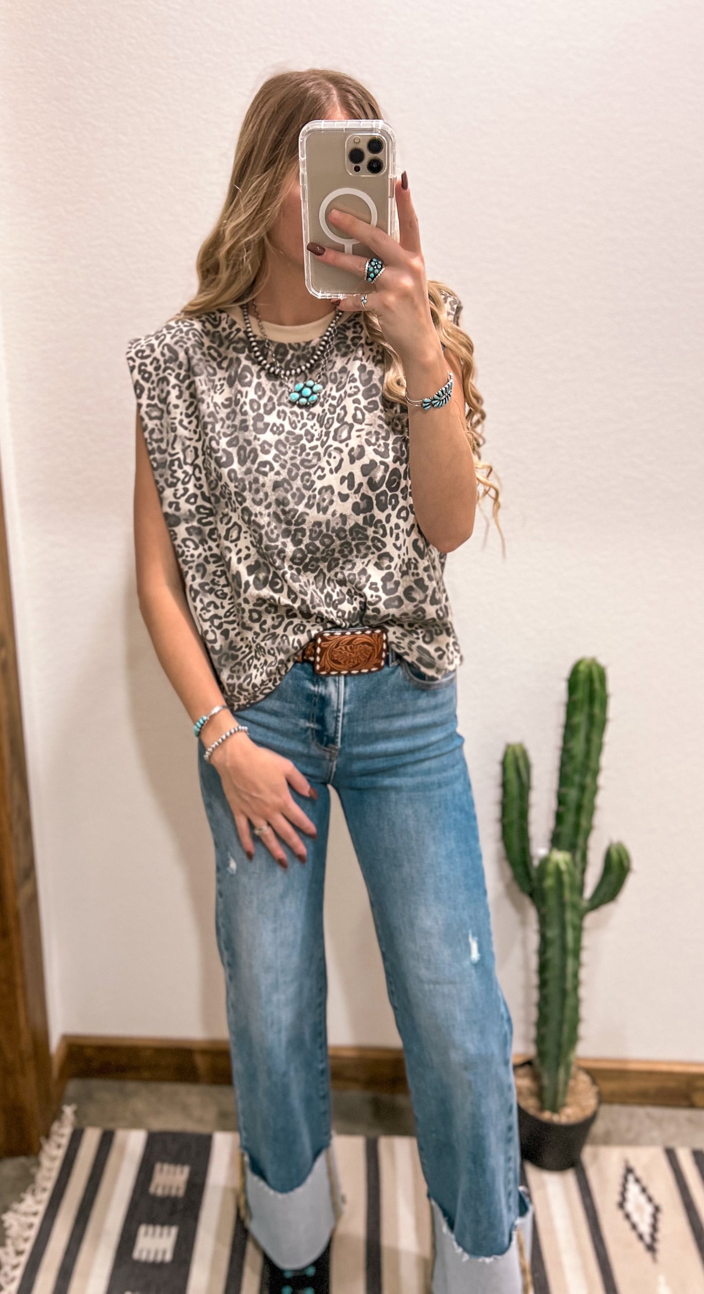 Leopard Dreams Top