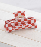 Game Day Checkered Claw Clip