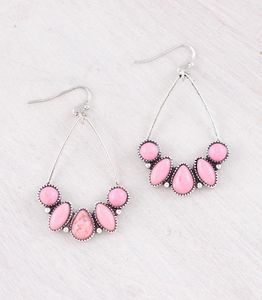 Teardrop Stone Earrings