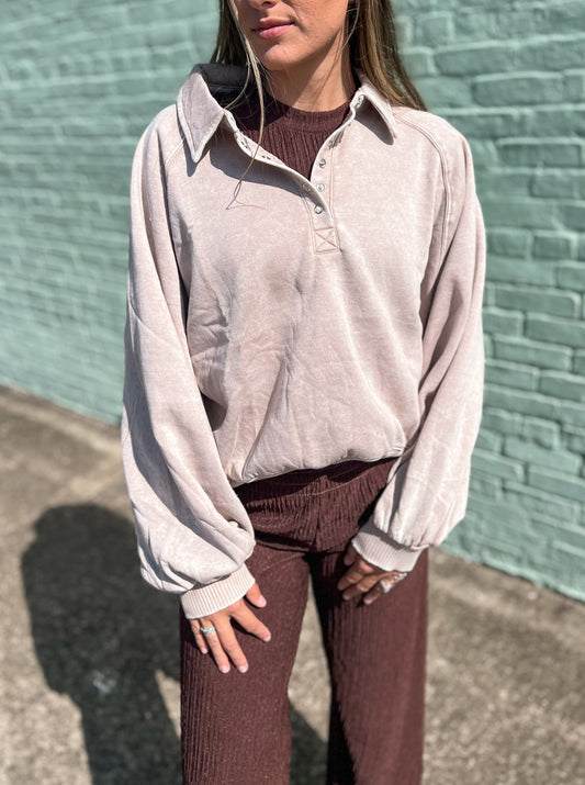 Kallie Sweatshirt *Taupe