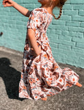Girls Floral Boot Dress