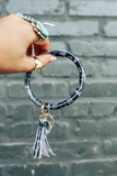 Bangle Keyring with Tassel