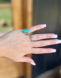 Kingman Turquoise Ring Size 6