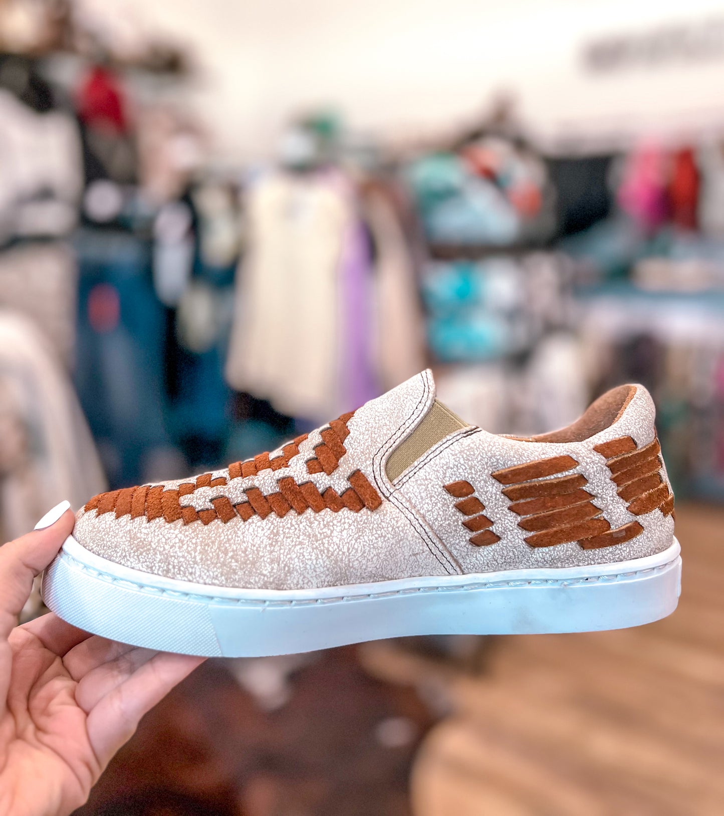 Rust Dakota Leather Tennis Shoes