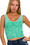 Mineral Wash Padded Tank Top (More Colors)