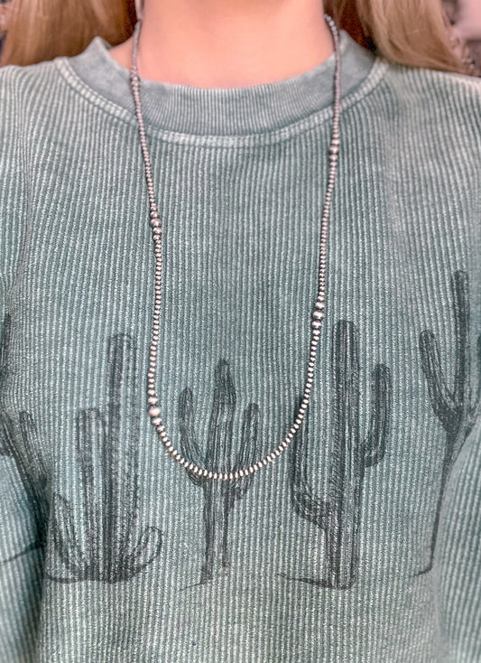 3-6MM 30” Sterling Silver Pearls