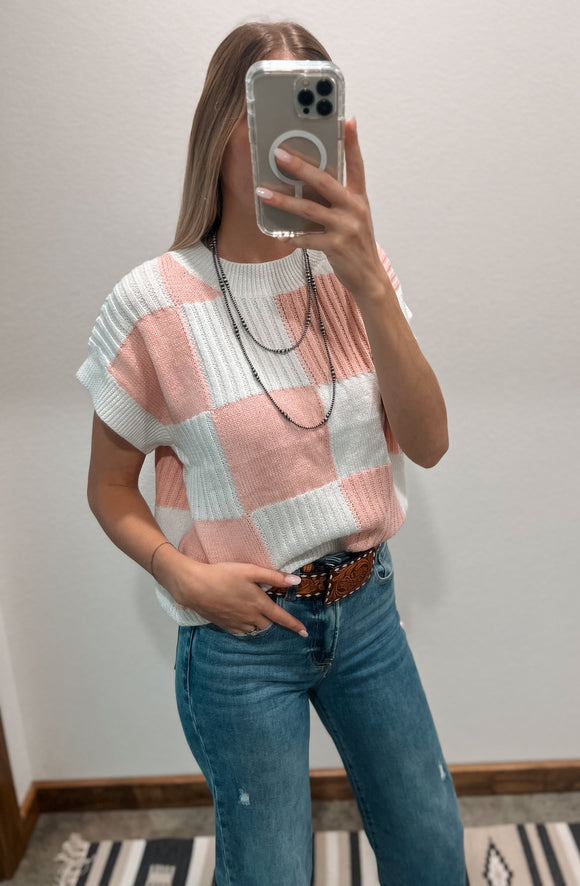 Pink Pony Sweater Vest