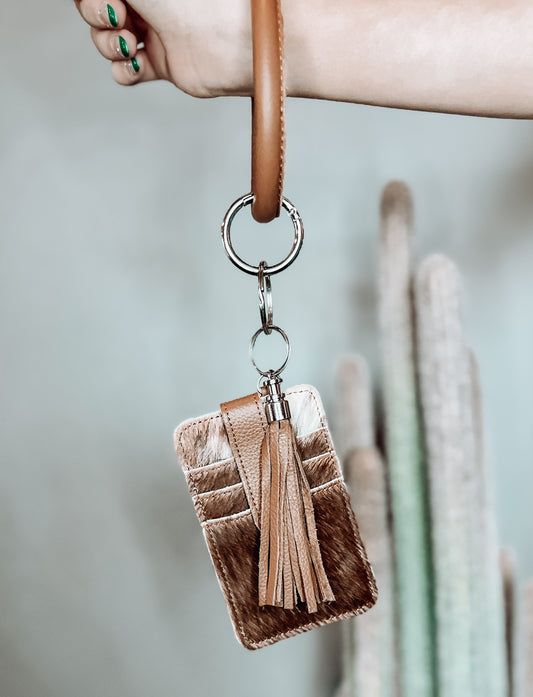 Cowhide Card Holder Bangle