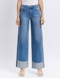 The Adore You Cuffed Wide Jeans