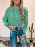 Lenna Oversized Ribbed Sweater *Kelly Green