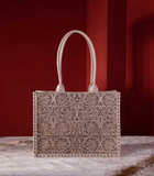 Floral Tooled Carry All Tote