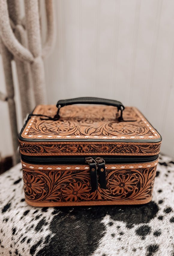 Fully Tooled Leather Jewelry Box