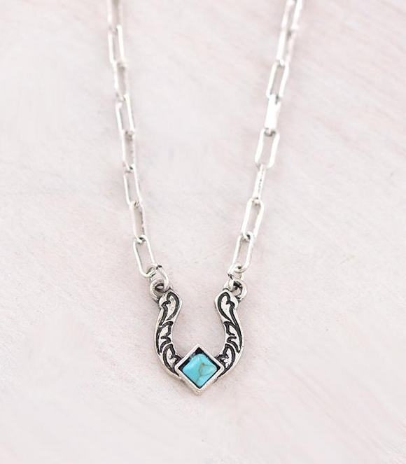 Horseshoe Pendant Necklace
