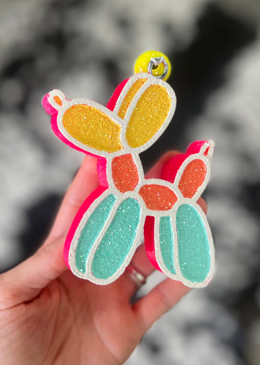 Pastels Balloon Dog Freshie- Strawberry Lemonade