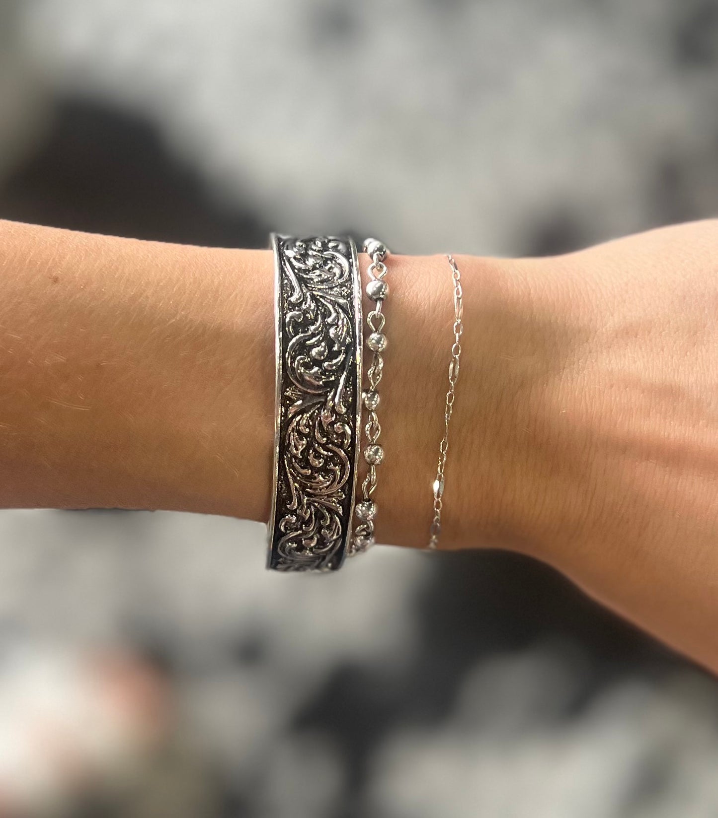 Western Brass Stackable Cuff Bracelet