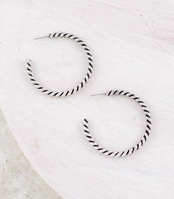 Rope Hoop Earrings